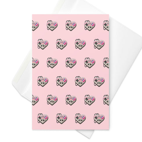 Video Gamer Valentine's Day Greeting Card